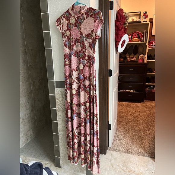 Blackmilk Clothing Rare Peony print MAXI DRESS - LIMITED - Picture 3 of 6